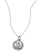 Baroni Arundhati Polished Initial Charm Necklace