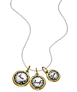 Baroni Lovelight Triple Dot Charm Necklace