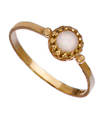 Becky Kelso Opal Gold Stacking Ring