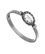 Becky Kelso Rock Crystal Stacking Ring
