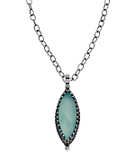 Becky Kelso Pale Blue Marquise Calcite Necklace
