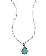 Becky Kelso Chalcedony Teardrop Necklace