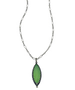 Becky Kelso Marquise Prenite Necklace