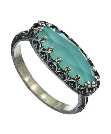 Becky Kelso Oval Chalcedony Ring