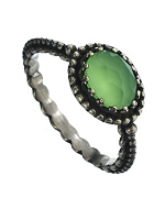 Becky Kelso Beaded Prenite Ring