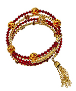 Bee Charming Red Vintage Gold Coast Bracelet