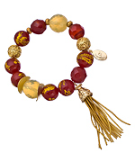 Bee Charming Carnelian Year of the Dragon Bracelet