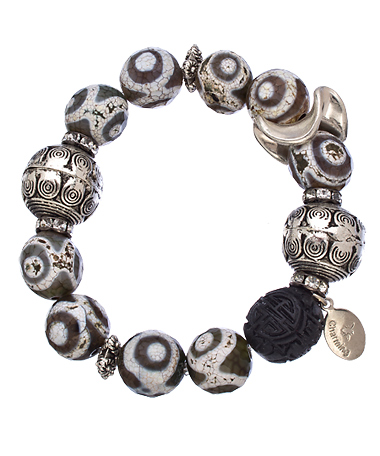 Bee Charming Tibetan Agate Bracelet
