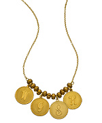 Bee Charming Gold WISH Expressions Quadruple Pendant Necklace