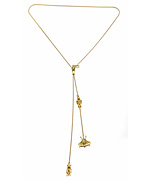 Bee Charming Outer Space Zipper Lariat Necklace