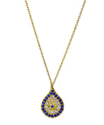 Belair Blue Teardrop Pendant Necklace