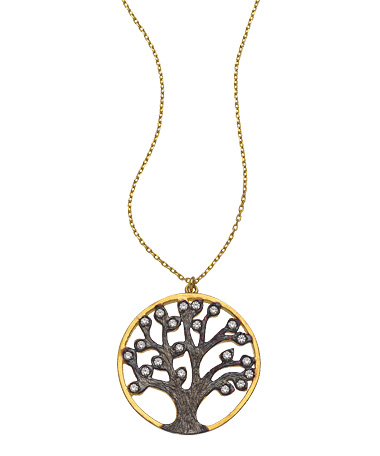 Belair Large CZ Tree Of Life Necklace
