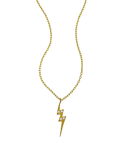 Belair CZ Lightning Bolt Necklace