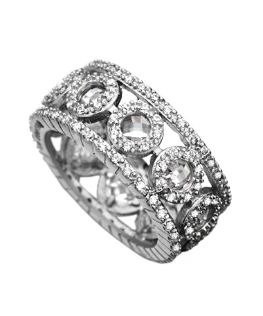 Freida Rothman Silver Cutout Cigar Band