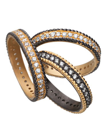 Belargo Two-tone Stackable Band Set