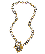 Freida Rothman Mixed Metal Nautical Link Necklace