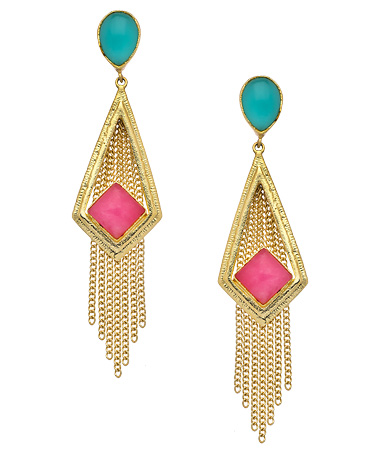 Belsi Gold Shreya Chandelier Earrings