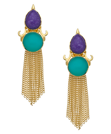 Belsi Gold Grace Chandelier Earrings
