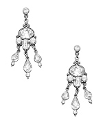 Ben-Amun Vintage Crystal Chandelier Earrings