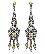 Ben-Amun Crystal Eiffel Tower Earrings