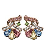 Ben-Amun Multi-Color Fan Out Clip-On Earrings