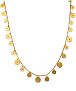 Ben-Amun Long Gold Lentils Necklace