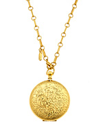 Ben-Amun Long Pocketwatch Locket Necklace