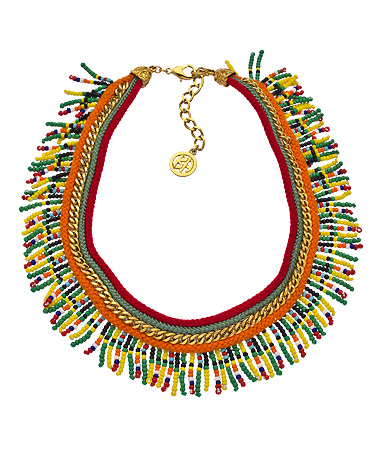 Ben-Amun Tribal Bead Statement Necklace