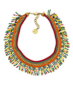 Ben-Amun Tribal Bead Statement Necklace