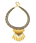 Ben-Amun Multi Color Tribal Necklace