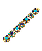 Ben-Amun Blue Floral Bracelet