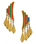 Ben-Amun Tribal Drop Earrings