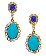 Ben-Amun Blue Fantasy Drop Earrings