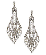 Ben-Amun Art Deco Crystal Earrings