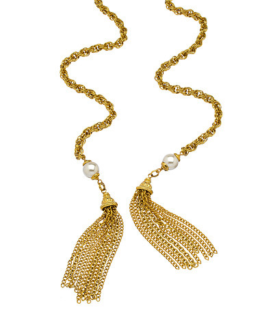 Ben-Amun Gold Lariat Necklace