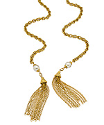 Ben-Amun Gold Lariat Necklace