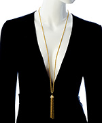 Ben Amun Long Gold Tassel Necklace