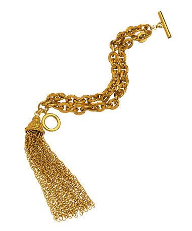 Ben-Amun Double Chain Tassel Bracelet