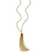 Ben-Amun Long Gold Tassel Necklace
