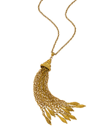 Ben-Amun Bohemian Chain Tassel Necklace