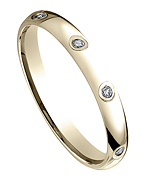 Benchmark 8 Bezel Set Diamond Round Polished Eternity Band