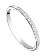 Benchmark 14k Gold Pave 15 Diamond Band