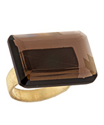 Betty Carre Smokey Topaz Square Ring