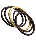 Betty Carre Wood Gold Mix Bangles
