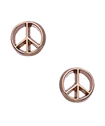 Bing Bang Peace Sign Stud Earrings