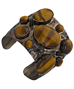 Bita Pourtavoosi Tiger's Eye Chunky Spikes Cuff