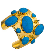 Bita Pourtavoosi Turquoise Chunky Spikes Cuff