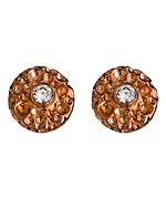 Bita Pourtavoosi Jeweled Rose Glistening Suds Stud Earrings