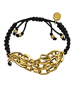 Blee Inara Black Large Chain Macrame Bracelet