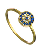 Blee Inara CZ Evil Eye Circle Ring